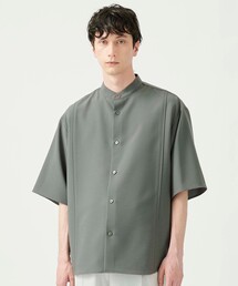 UNITED TOKYO | ストレッチツイルバンドカラーシャツ(半袖)(シャツ/ブラウス)