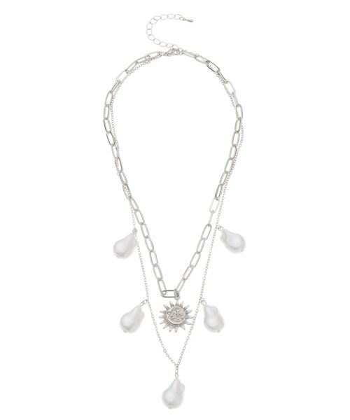 EVRIS（エヴリス）の「SUNNY MOTIF 2連ネックレス（ネックレス・レディース・ゴールド/シルバー・FREE）」の10枚目の写真