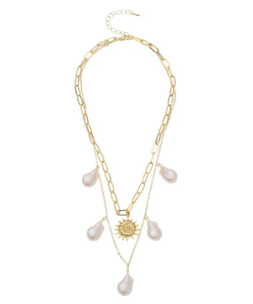 EVRIS（エヴリス）の「SUNNY MOTIF 2連ネックレス（ネックレス・レディース・ゴールド/シルバー・FREE）」の11枚目の写真