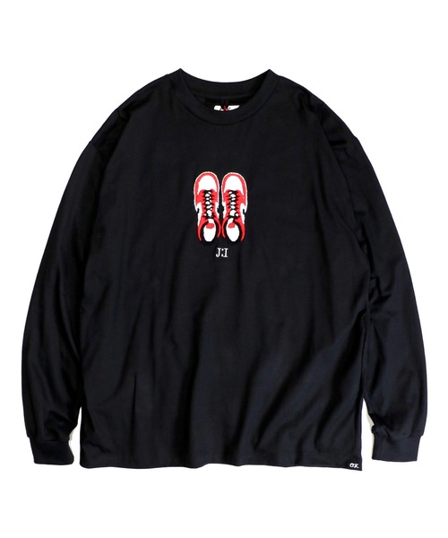 O.K.(オーケー)の「O.K. / オーケー LS SNEAKERS T J1 エアジョーダン1刺繍LS TEE(Tシャツ/カットソー・メンズ・ホワイト/ブラック・ONE SIZE)」の10枚目の写真