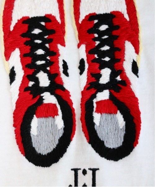 O.K.(オーケー)の「O.K. / オーケー LS SNEAKERS T J1 エアジョーダン1刺繍LS TEE(Tシャツ/カットソー・メンズ・ホワイト/ブラック・ONE SIZE)」の7枚目の写真