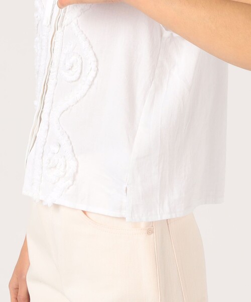 Khadi and Co カディアンドコー ブラウス レイチェル 白 Sサイズ Khadi and Co カディアンドコー ブラウス レイチェル 白 Sサイズ