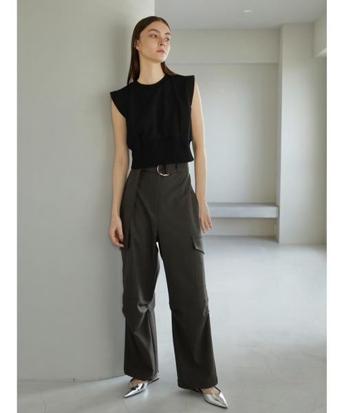 LA PEAU DE GEM(ラポドゥジェム)の「【LA PEAU DE GEM】3Dタンクトップ(タンクトップ・レディース・ホワイト/ブラック/グレー・FREE)」の19枚目の写真