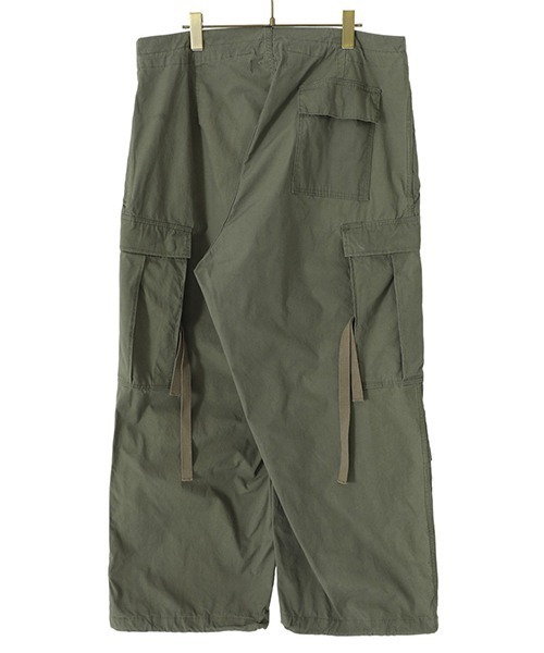 REMI RELIEF NAVY LABEL（レミレリーフネイビーレーベル）の「REMI RELIEF NAVY LABEL / レミレリーフ ネイビーレーベル：オーバーパンツ：RN24329217AK[STD]（カーゴパンツ・メンズ・オリーブ・M/S）」の3枚目の写真