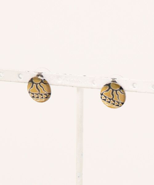 チャイハネ（チャイハネ）の「【チャイハネ】シッポウサンピアス（ピアス（両耳用）・レディース・イエロー/オレンジ・FREE）」の3枚目の写真