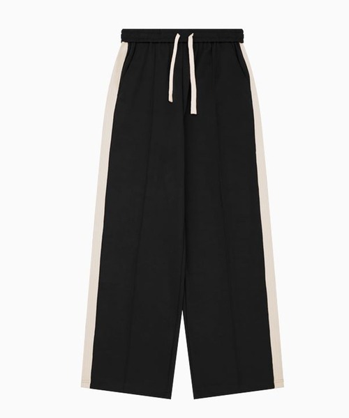 CORPUS TOKYO（コーパス トーキョー）の「サイドラインワイドジャージーパンツ（スウェットパンツ・メンズ・ブラック/チャコールグレー/グリーン/ブラウン/ライトグリーン・1/2/4/3）」の22枚目の写真