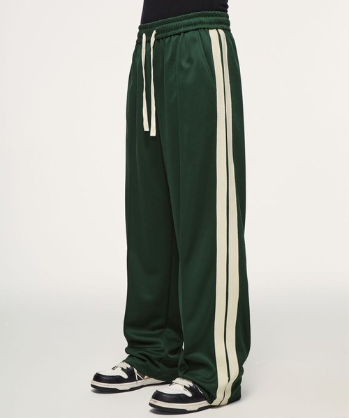 CORPUS TOKYO（コーパス トーキョー）の「サイドラインワイドジャージーパンツ（スウェットパンツ・メンズ・ブラック/チャコールグレー/グリーン/ブラウン/ライトグリーン・1/2/4/3）」の19枚目の写真