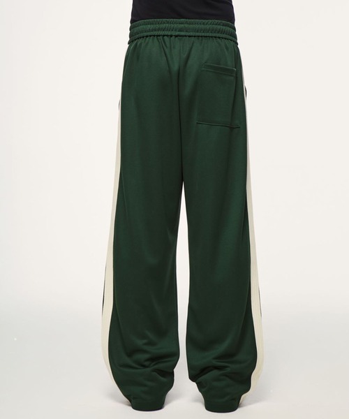 CORPUS TOKYO（コーパス トーキョー）の「サイドラインワイドジャージーパンツ（スウェットパンツ・メンズ・ブラック/チャコールグレー/グリーン/ブラウン/ライトグリーン・1/2/4/3）」の14枚目の写真