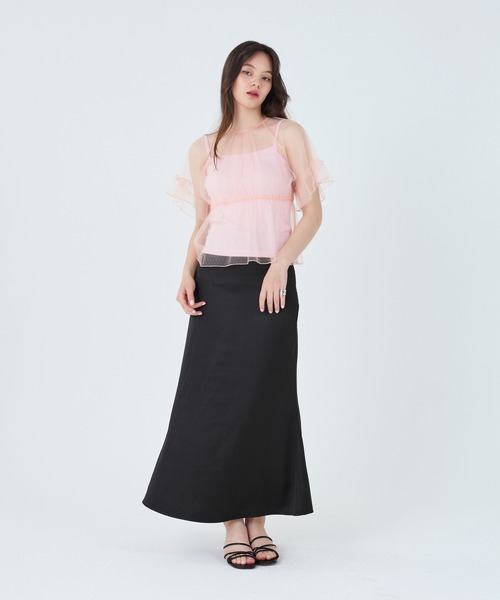 TINA:JOJUN(ティーナジョジュン)の「前後2WAY レースブラウス TINA:JOJUN(シャツ/ブラウス・レディース・ブルー/サーモンピンク・M)」の14枚目の写真