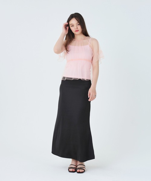 TINA:JOJUN(ティーナジョジュン)の「前後2WAY レースブラウス TINA:JOJUN(シャツ/ブラウス・レディース・ブルー/サーモンピンク・M)」の21枚目の写真