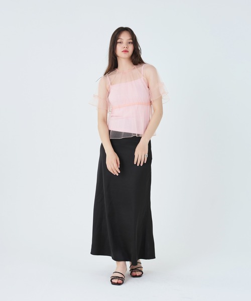 TINA:JOJUN(ティーナジョジュン)の「前後2WAY レースブラウス TINA:JOJUN(シャツ/ブラウス・レディース・ブルー/サーモンピンク・M)」の19枚目の写真