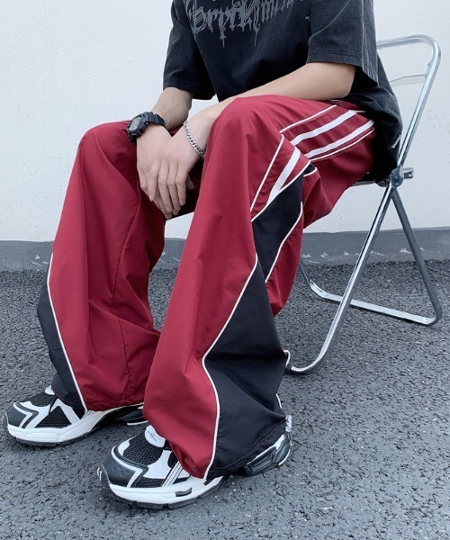 MGV（エムジーヴィー）の「ワンポイントサイドストライプトラックパンツ（その他パンツ・メンズ・ブルー/レッド・MEDIUM/X-LARGE/LARGE）」の11枚目の写真