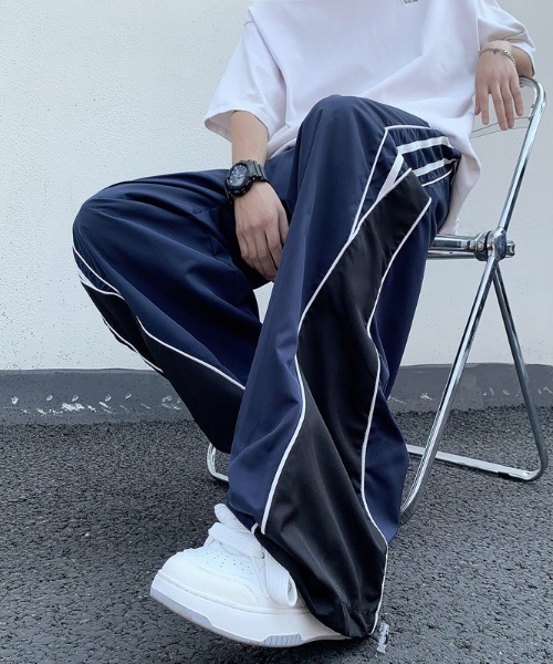 MGV（エムジーヴィー）の「ワンポイントサイドストライプトラックパンツ（その他パンツ・メンズ・ブルー/レッド・MEDIUM/X-LARGE/LARGE）」の6枚目の写真