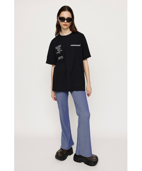 SLY（スライ）の「OVER SIZE MESSAGE T/SH オーバーサイズ メッセージ Tシャツ ビッグサイズ（Tシャツ/カットソー・レディース・ブラック/オフホワイト/イエロー/グレー・FREE）」の13枚目の写真