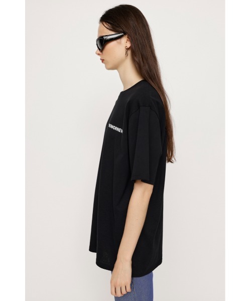 SLY（スライ）の「OVER SIZE MESSAGE T/SH オーバーサイズ メッセージ Tシャツ ビッグサイズ（Tシャツ/カットソー・レディース・ブラック/オフホワイト/イエロー/グレー・FREE）」の15枚目の写真