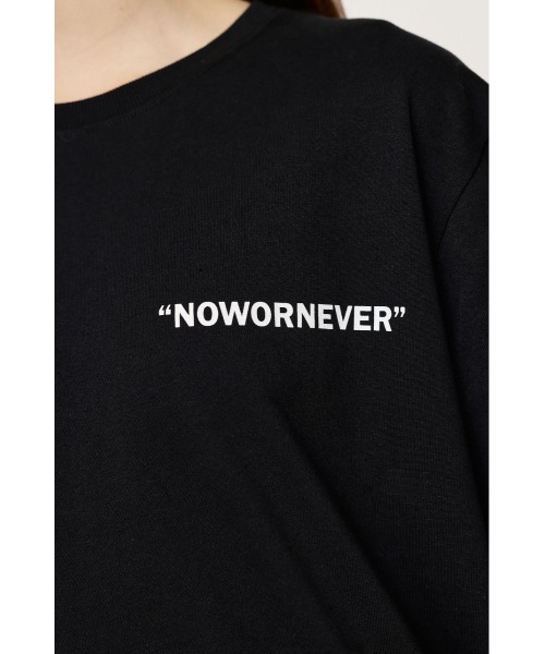 SLY（スライ）の「OVER SIZE MESSAGE T/SH オーバーサイズ メッセージ Tシャツ ビッグサイズ（Tシャツ/カットソー・レディース・ブラック/オフホワイト/イエロー/グレー・FREE）」の18枚目の写真