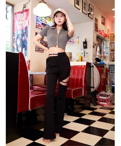 Darich（ダーリッチ）の「ケミカルDDチャームショートトップス（T