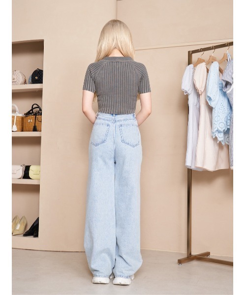 Darich（ダーリッチ）の「ケミカルDDチャームショートトップス（Tシャツ/カットソー・レディース・チャコールグレー/ピンク/ミント・FREE）」の13枚目の写真