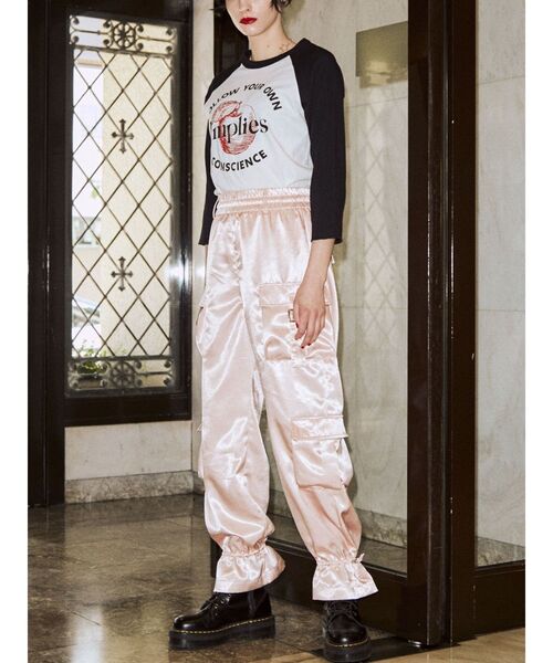 jouetie（ジュエティ）の「アップルラグランTシャツ（Tシャツ/カットソー・レディース・オフホワイト/ピンク/ブルー・MEDIUM）」の9枚目の写真