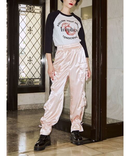 jouetie（ジュエティ）の「アップルラグランTシャツ（Tシャツ/カットソー・レディース・オフホワイト/ピンク/ブルー・MEDIUM）」の10枚目の写真