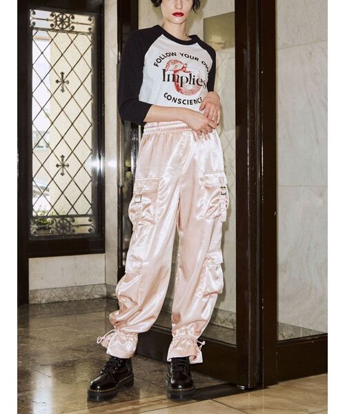 jouetie（ジュエティ）の「アップルラグランTシャツ（Tシャツ/カットソー・レディース・オフホワイト/ピンク/ブルー・MEDIUM）」の11枚目の写真