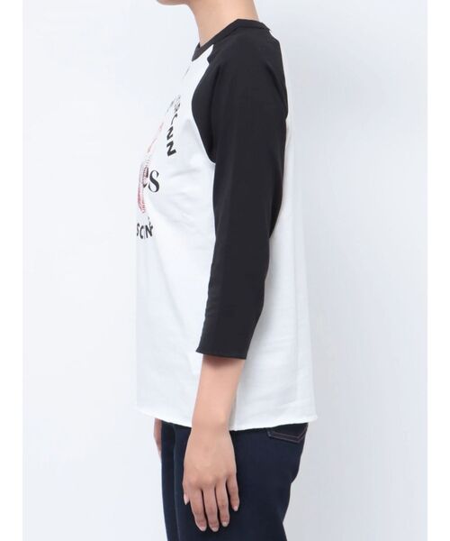 jouetie（ジュエティ）の「アップルラグランTシャツ（Tシャツ/カットソー・レディース・オフホワイト/ピンク/ブルー・MEDIUM）」の14枚目の写真