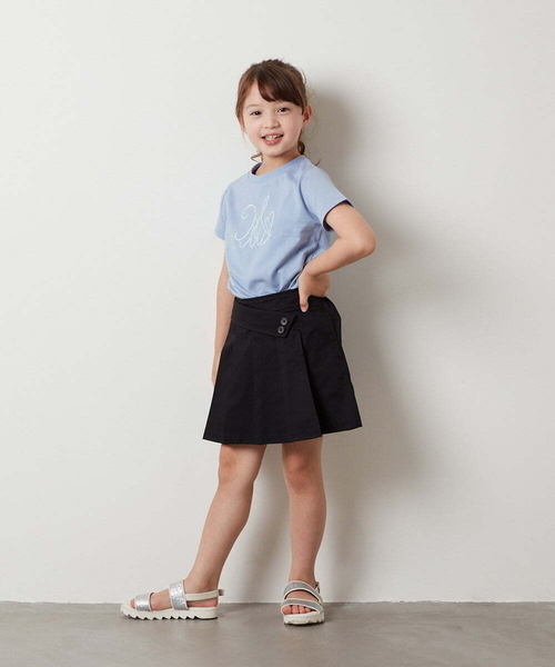 a.v.v（アーヴェヴェ）の「[140-150]ビッグロゴ刺繍Tシャツ（Tシャツ/カットソー・キッズ・ライトブルー/ライトグレー/ホワイト・140/150）」の16枚目の写真