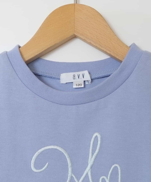 a.v.v（アーヴェヴェ）の「[140-150]ビッグロゴ刺繍Tシャツ（Tシャツ/カットソー・キッズ・ライトブルー/ライトグレー/ホワイト・140/150）」の22枚目の写真