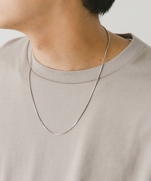 URBAN RESEARCH DOORS（アーバンリサーチドアーズ）の「スネークチェーンネックレス（ネックレス・メンズ・シルバー・-）」の2枚目の写真