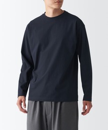 起毛クルーネック長袖Tシャツ