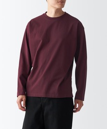 起毛クルーネック長袖Tシャツ