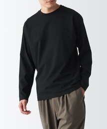 起毛クルーネック長袖Tシャツ