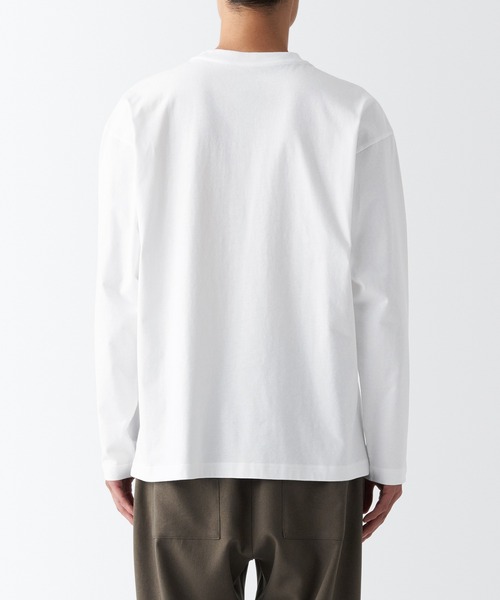 無印良品(ムジルシリョウヒン)の「起毛クルーネック長袖Tシャツ(Tシャツ/カットソー・メンズ・ホワイト/バーガンディー/カーキ系5/グレー/ネイビー系/ブラック・XS/S/L/XXL/M/XL)」の9枚目の写真