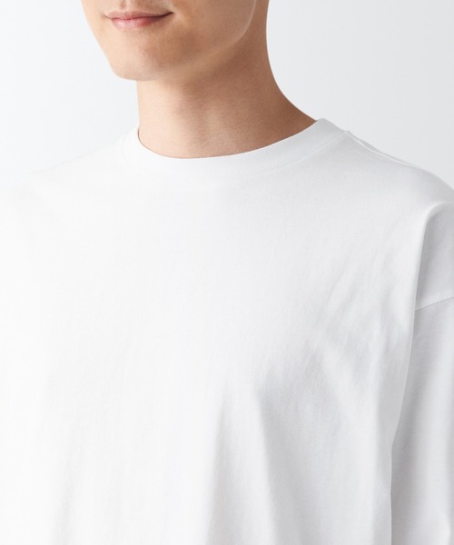無印良品(ムジルシリョウヒン)の「起毛クルーネック長袖Tシャツ(Tシャツ/カットソー・メンズ・ホワイト/バーガンディー/カーキ系5/グレー/ネイビー系/ブラック・XS/S/L/XXL/M/XL)」の10枚目の写真