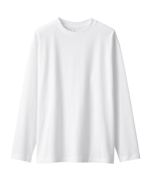 無印良品(ムジルシリョウヒン)の「起毛クルーネック長袖Tシャツ(Tシャツ/カットソー・メンズ・ホワイト/バーガンディー/カーキ系5/グレー/ネイビー系/ブラック・XS/S/L/XXL/M/XL)」の11枚目の写真