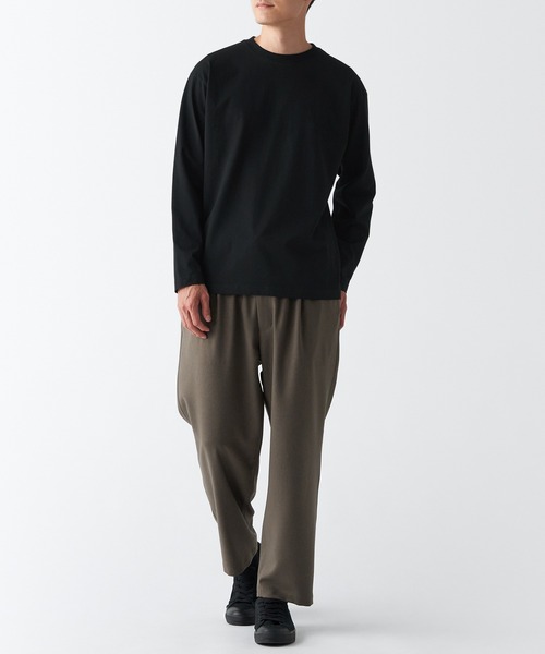 無印良品(ムジルシリョウヒン)の「起毛クルーネック長袖Tシャツ(Tシャツ/カットソー・メンズ・ホワイト/バーガンディー/カーキ系5/グレー/ネイビー系/ブラック・XS/S/L/XXL/M/XL)」の13枚目の写真