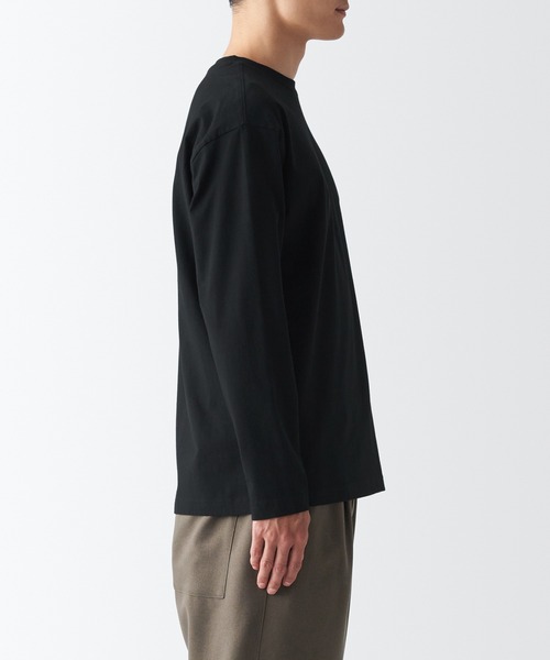 無印良品(ムジルシリョウヒン)の「起毛クルーネック長袖Tシャツ(Tシャツ/カットソー・メンズ・ホワイト/バーガンディー/カーキ系5/グレー/ネイビー系/ブラック・XS/S/L/XXL/M/XL)」の14枚目の写真