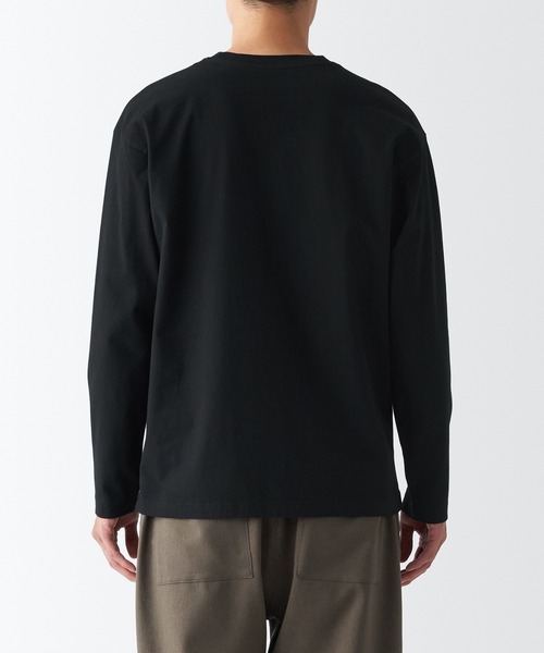 無印良品(ムジルシリョウヒン)の「起毛クルーネック長袖Tシャツ(Tシャツ/カットソー・メンズ・ホワイト/バーガンディー/カーキ系5/グレー/ネイビー系/ブラック・XS/S/L/XXL/M/XL)」の15枚目の写真