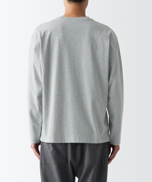 無印良品(ムジルシリョウヒン)の「起毛クルーネック長袖Tシャツ(Tシャツ/カットソー・メンズ・ホワイト/バーガンディー/カーキ系5/グレー/ネイビー系/ブラック・XS/S/L/XXL/M/XL)」の21枚目の写真