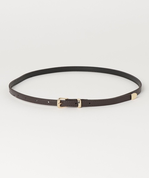 CALIFORNIA OUTFITTERS（カリフォルニア アウトフィッターズ）の「3-7C4,5,6シンプルスリム ベルト細身 華奢（ベルト・レディース・ホワイト系1/ベージュ系1/ブラック系3/ライトブラウン/ベージュ系3/ダークブラウン系3/ダークブラウン系2/ブラック系2/ホワイト系3/ブラック系1/キャメル/ホワイト系2/ベージュ系2/ダークブラウン系1・ONE SIZE）」の9枚目の写真