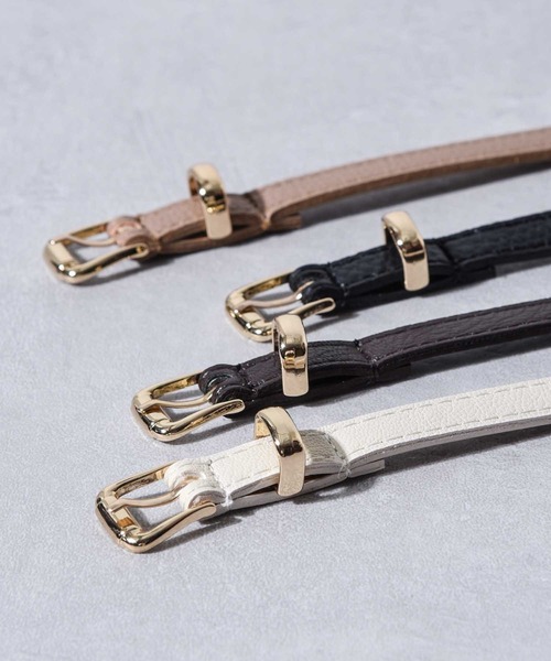 CALIFORNIA OUTFITTERS（カリフォルニア アウトフィッターズ）の「3-7C4,5,6シンプルスリム ベルト細身 華奢（ベルト・レディース・ホワイト系1/ベージュ系1/ブラック系3/ライトブラウン/ベージュ系3/ダークブラウン系3/ダークブラウン系2/ブラック系2/ホワイト系3/ブラック系1/キャメル/ホワイト系2/ベージュ系2/ダークブラウン系1・ONE SIZE）」の15枚目の写真