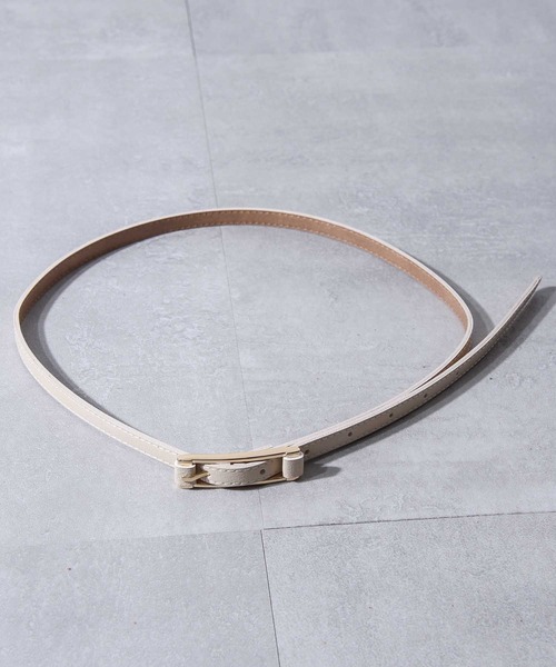 CALIFORNIA OUTFITTERS（カリフォルニア アウトフィッターズ）の「3-7C4,5,6シンプルスリム ベルト細身 華奢（ベルト・レディース・ホワイト系1/ベージュ系1/ブラック系3/ライトブラウン/ベージュ系3/ダークブラウン系3/ダークブラウン系2/ブラック系2/ホワイト系3/ブラック系1/キャメル/ホワイト系2/ベージュ系2/ダークブラウン系1・ONE SIZE）」の18枚目の写真