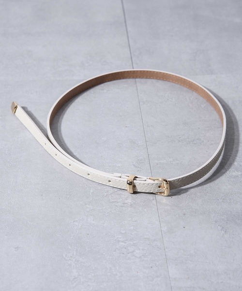 CALIFORNIA OUTFITTERS（カリフォルニア アウトフィッターズ）の「3-7C4,5,6シンプルスリム ベルト細身 華奢（ベルト・レディース・ホワイト系1/ベージュ系1/ブラック系3/ライトブラウン/ベージュ系3/ダークブラウン系3/ダークブラウン系2/ブラック系2/ホワイト系3/ブラック系1/キャメル/ホワイト系2/ベージュ系2/ダークブラウン系1・ONE SIZE）」の19枚目の写真