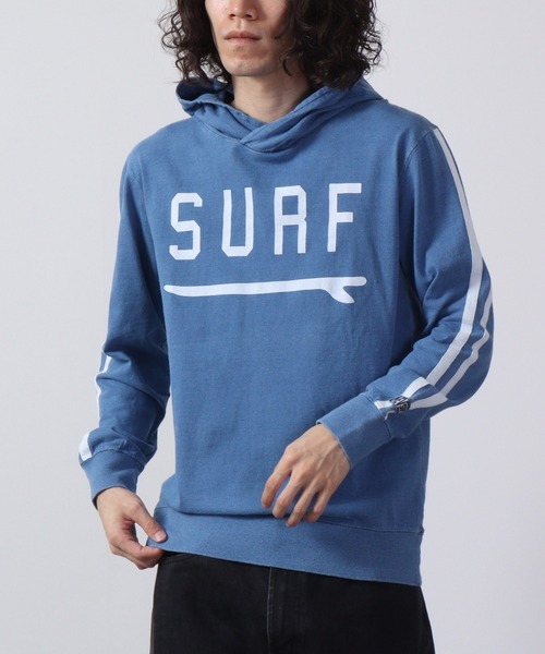 FUNALIVE(ファンアライブ)の「NEVデニム風天竺パーカー(パーカー・メンズ・インディゴブルー/ブルー・M/L/XL)」の13枚目の写真
