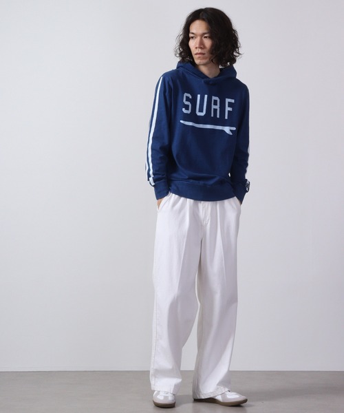 FUNALIVE(ファンアライブ)の「NEVデニム風天竺パーカー(パーカー・メンズ・インディゴブルー/ブルー・M/L/XL)」の21枚目の写真
