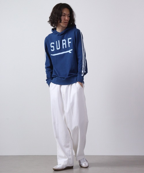 FUNALIVE(ファンアライブ)の「NEVデニム風天竺パーカー(パーカー・メンズ・インディゴブルー/ブルー・M/L/XL)」の20枚目の写真