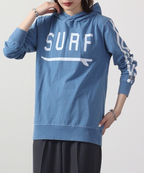 FUNALIVE(ファンアライブ)の「NEVデニム風天竺パーカー(パーカー・メンズ・インディゴブルー/ブルー・M/L/XL)」の7枚目の写真