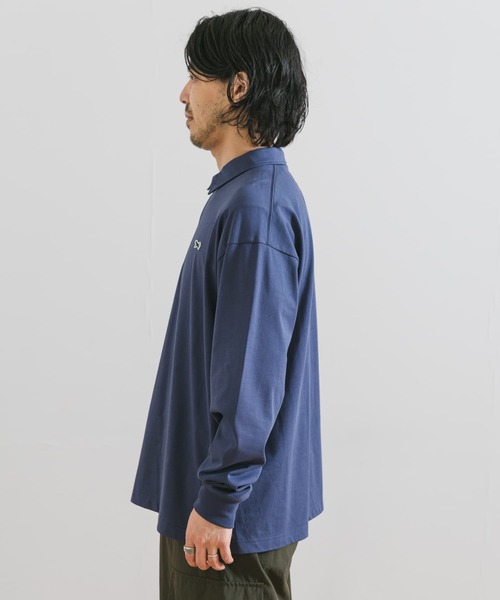 PENNEYS(ぺニーズ)の「『別注』PENNEYS×DOORS THE FOX ハーフジップロングスリーブTシャツ(Tシャツ/カットソー・メンズ・ブルー/スミクロ/ホワイト・LARGE/MEDIUM)」の13枚目の写真