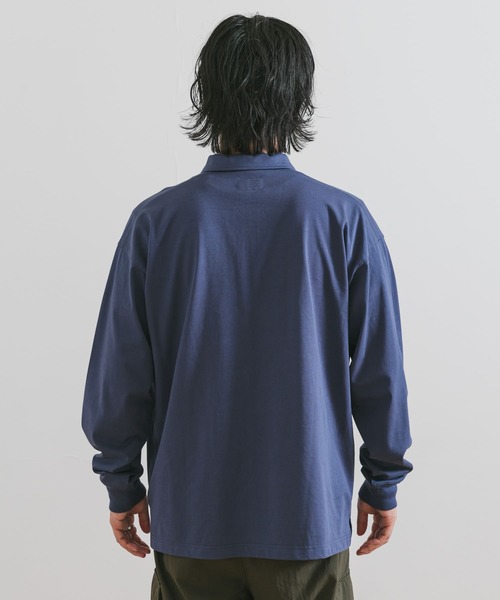 PENNEYS(ぺニーズ)の「『別注』PENNEYS×DOORS THE FOX ハーフジップロングスリーブTシャツ(Tシャツ/カットソー・メンズ・ブルー/スミクロ/ホワイト・LARGE/MEDIUM)」の12枚目の写真