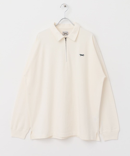 PENNEYS(ぺニーズ)の「『別注』PENNEYS×DOORS THE FOX ハーフジップロングスリーブTシャツ(Tシャツ/カットソー・メンズ・ブルー/スミクロ/ホワイト・LARGE/MEDIUM)」の11枚目の写真